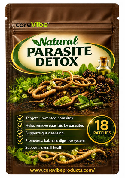 Core Vibe Natural Parasite Detox Patches (18ct) 2 pack bundle